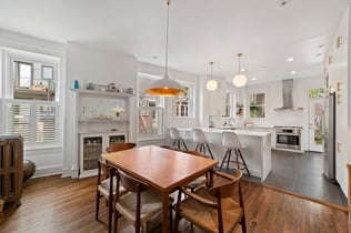 A beuatifully designed kitchen with fixtures accenting seating areas Wilcox Electric DC