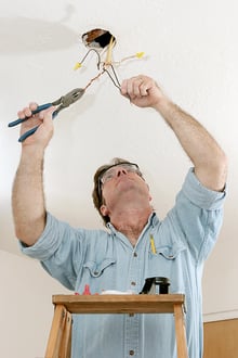 Electrician-at-Work-Repairing-or-Replacing-Ceiling-Fans-Wilcox-Electric-DC