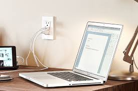 laptop-getting-leviton-USB-charge-wall-outlet-wilcox-electric-dc