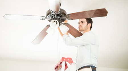 Wilcox-DC-ceiling-fan-installation