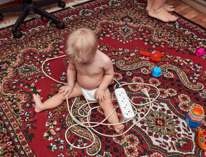 wilcox-electric-dc-Baby-Playing-With-Electric-cords